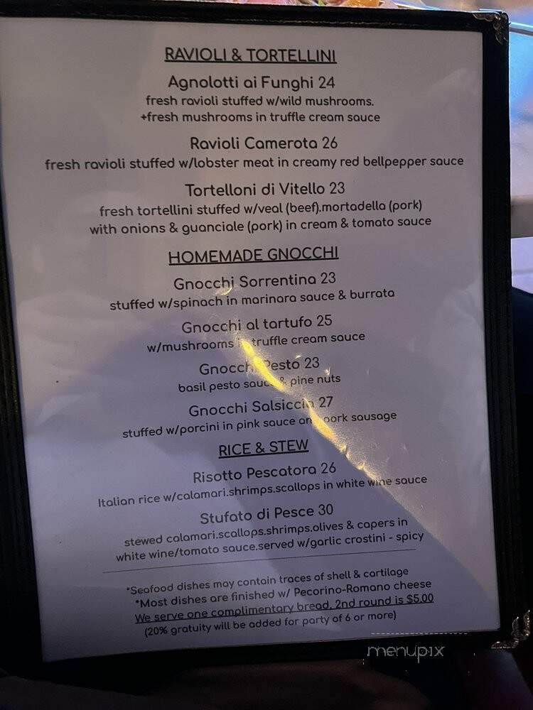 Il Cilentano - San Francisco, CA menu_pic