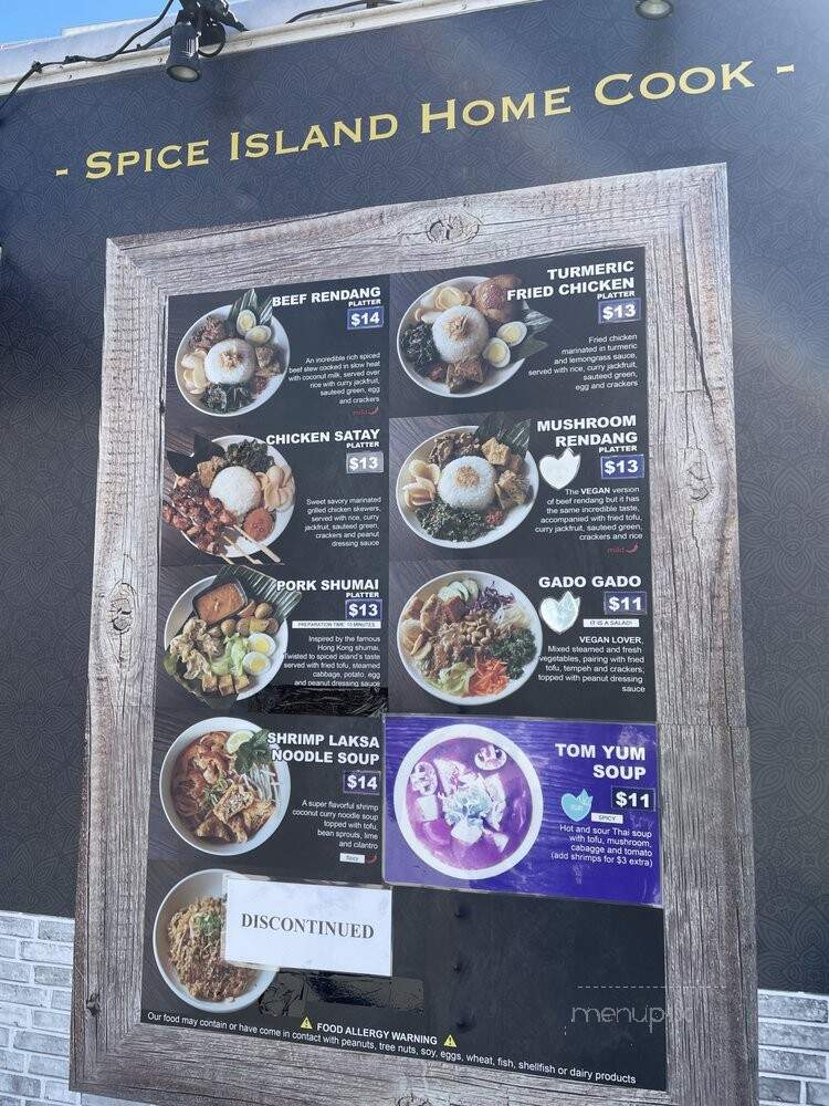 Rasa Rasa - San Francisco, CA menu_pic