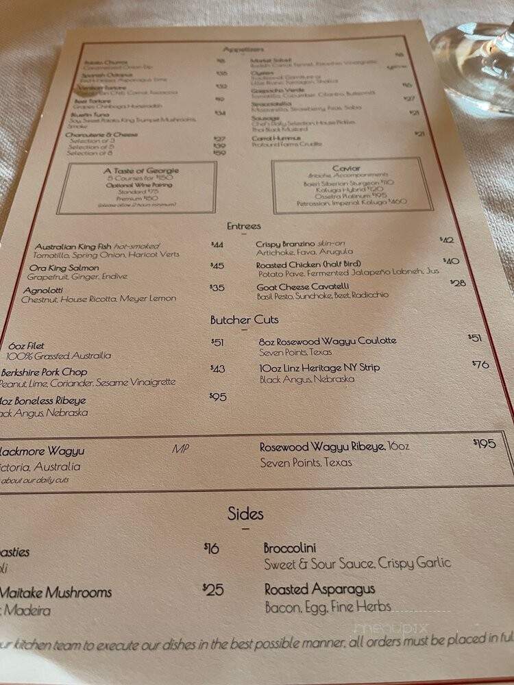 Georgie by Curtis Stone - Dallas, TX menu_pic