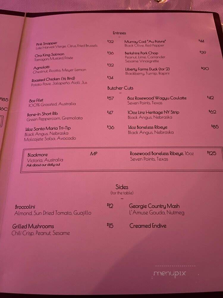 Georgie by Curtis Stone - Dallas, TX menu_pic
