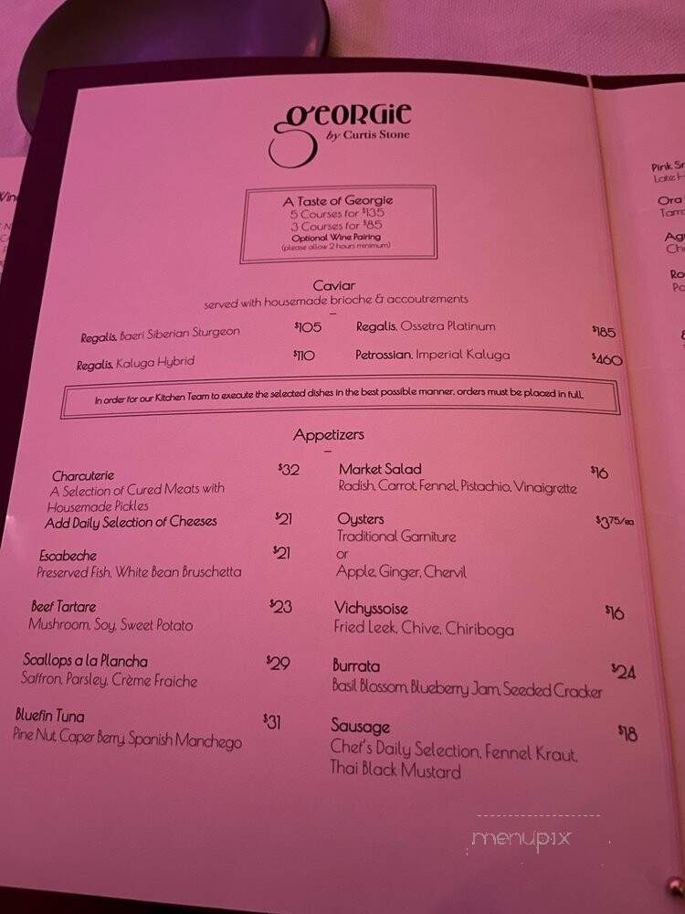 Georgie by Curtis Stone - Dallas, TX menu_pic