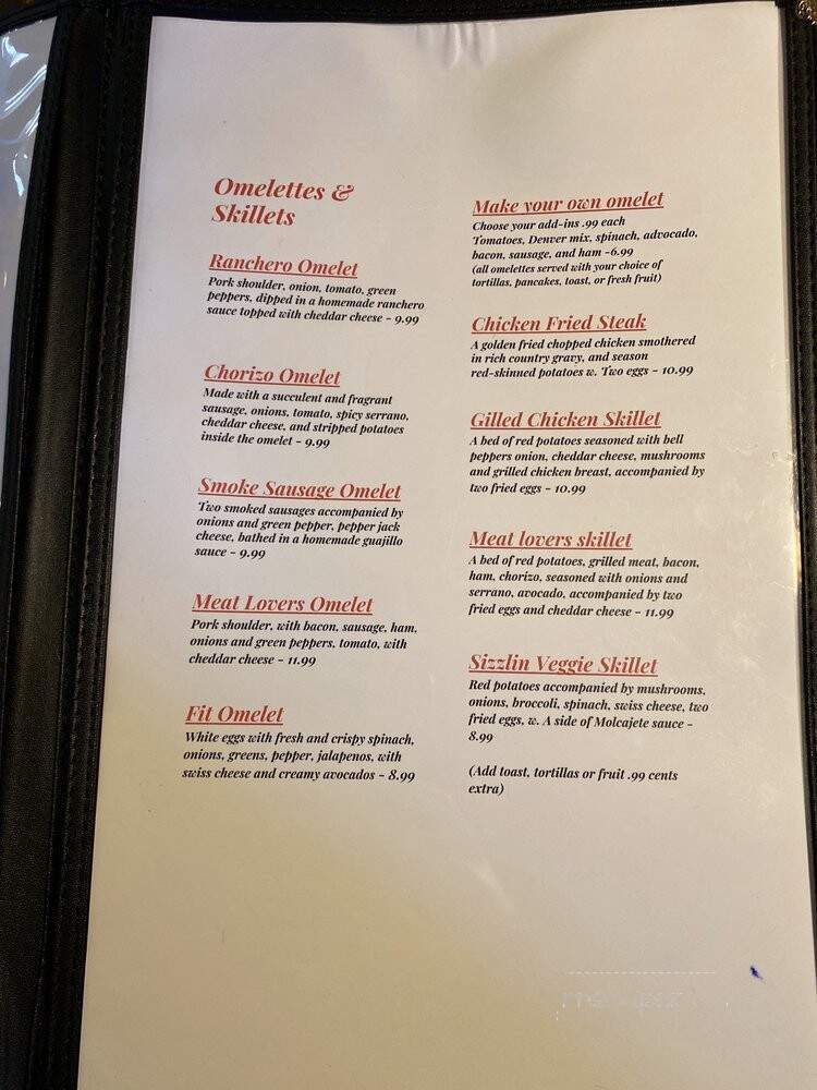 El Dorado Cafe - Dallas, TX menu_pic