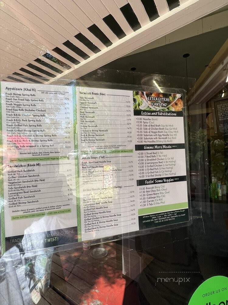 Phosho Dough - Oakland, CA menu_pic