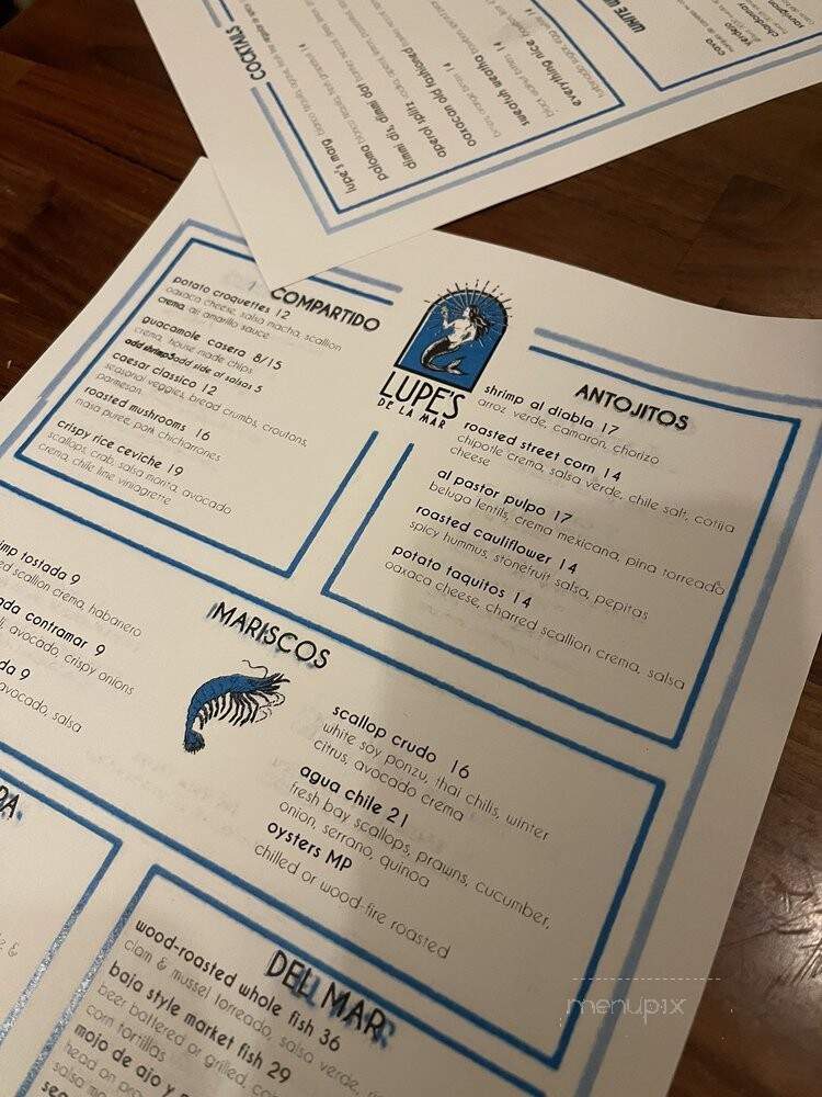 Lupe's De La Mar - Long Beach, CA menu_pic