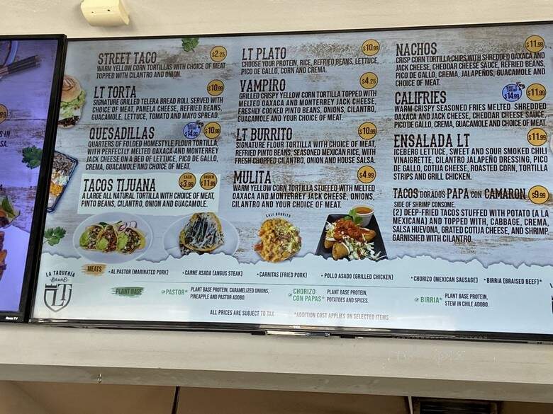 Brand La Taqueria - Long Beach, CA menu_pic