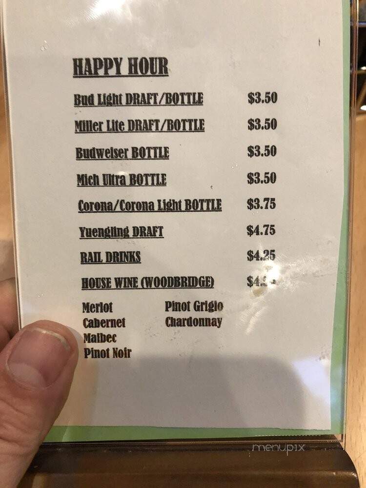 Ashburn Village Inn - Ashburn, VA menu_pic