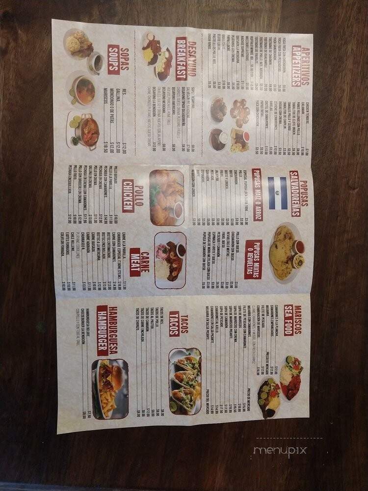 La Benedicion - Trenton, NJ menu_pic
