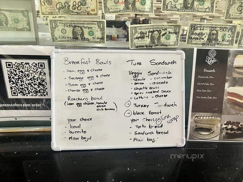 Queen's Cafe - El Cajon, CA menu_pic
