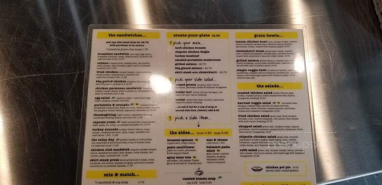 Simplethings - Pasadena, CA menu_pic