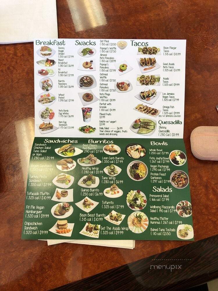 Planet Protein Snack Bar - North Las Vegas, NV menu_pic