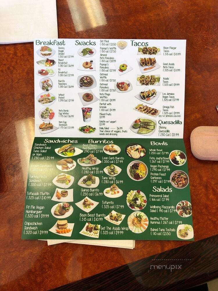Planet Protein Snack Bar - North Las Vegas, NV menu_pic