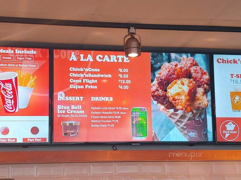Chick'nCone - Houston, TX menu_pic