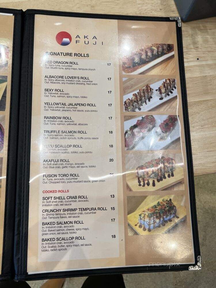 Akafuji - La Habra, CA menu_pic