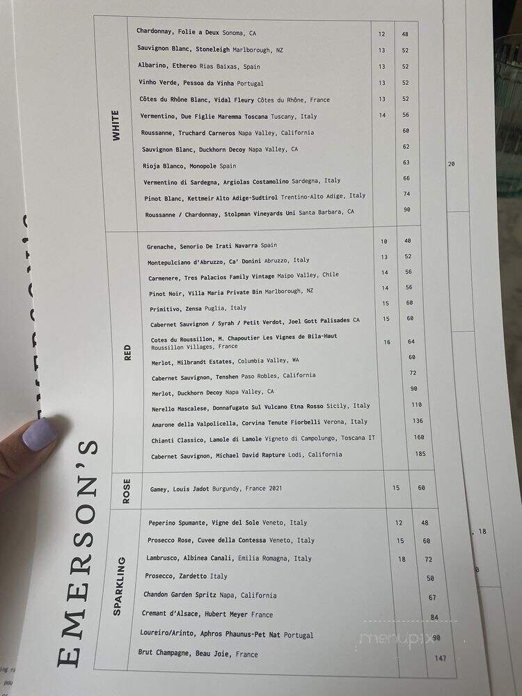 Emerson's - Pittsburgh, PA menu_pic