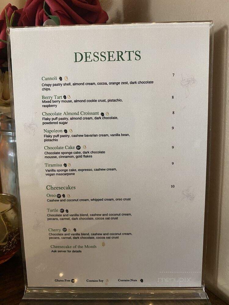 Tarantino's Vegan - Las Vegas, NV menu_pic
