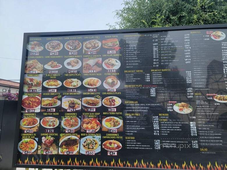 Santa Ana Fresh Mexican Food - Escondido, CA menu_pic