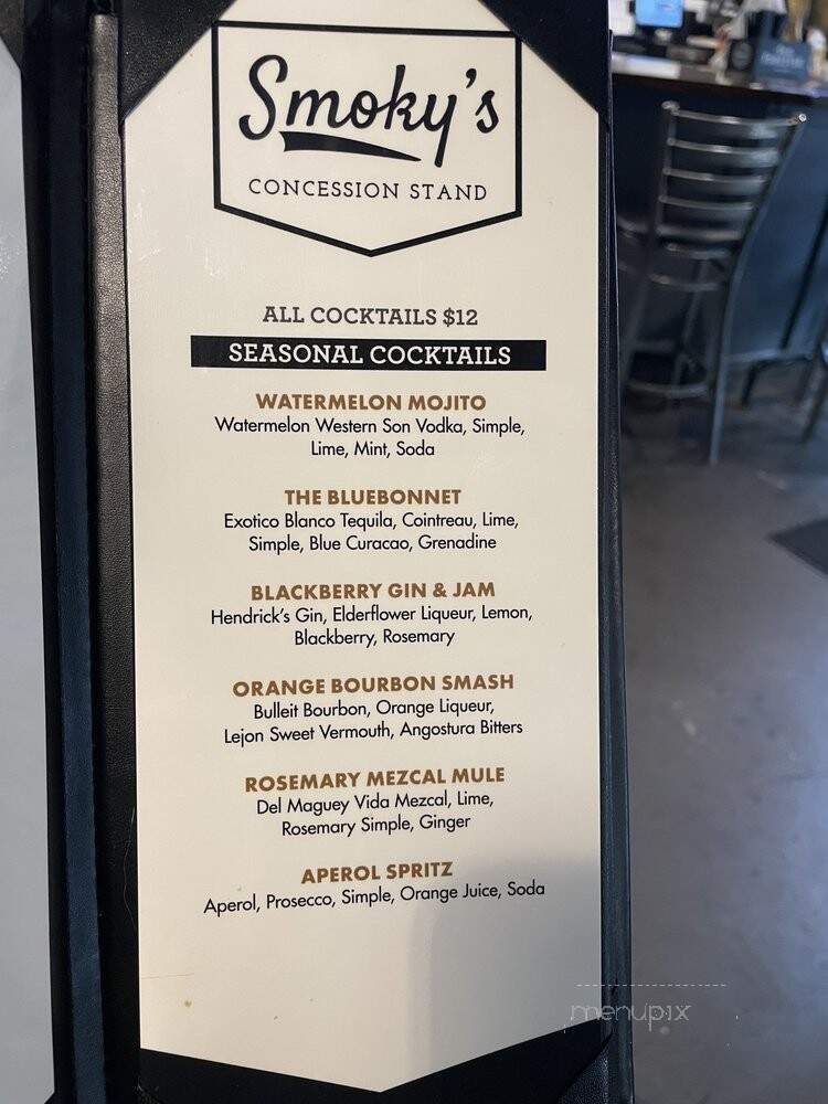 Smoky's Concession Stand - Lapel, IN menu_pic