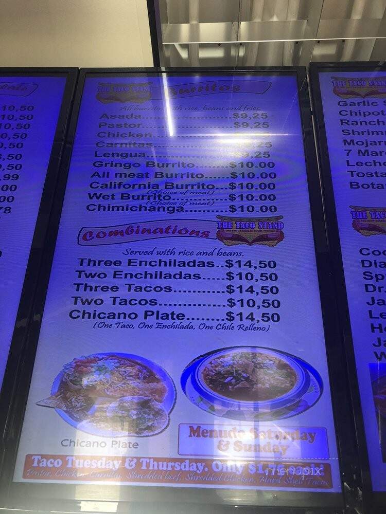 The Taco Stand - Atascadero, CA menu_pic