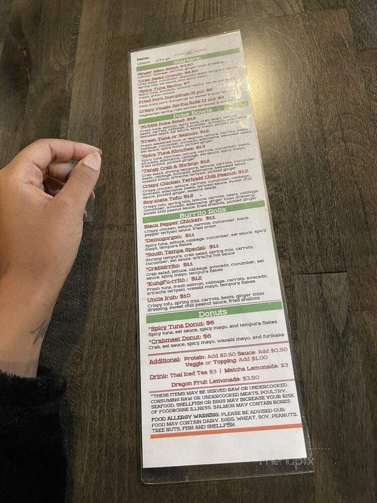 Poke Burri - Tampa, FL menu_pic