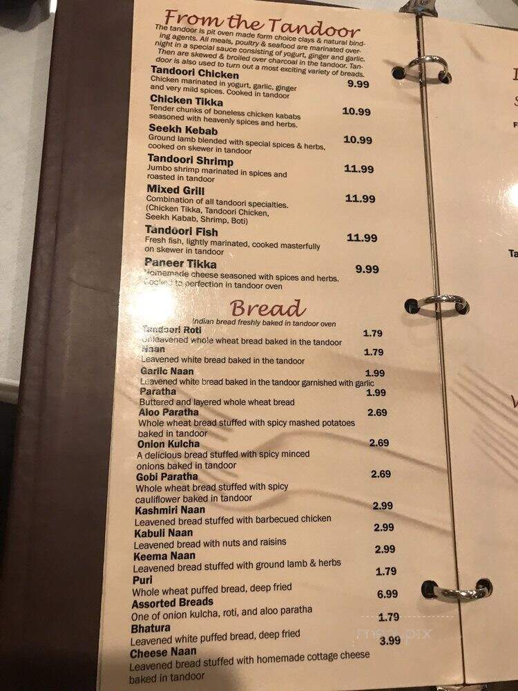India Grill - Arlington, TX menu_pic