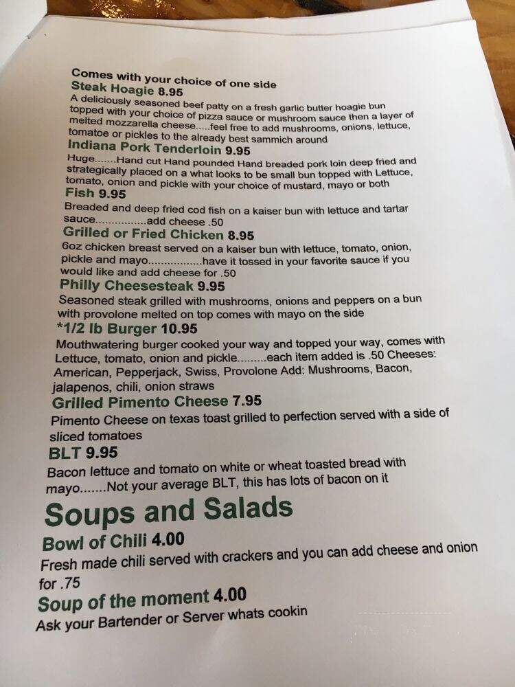 Green River Tavern - Columbus, NC menu_pic