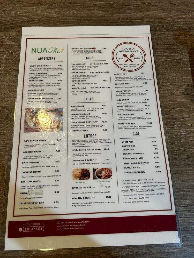 Nua Thai Restaurant - Houston, TX