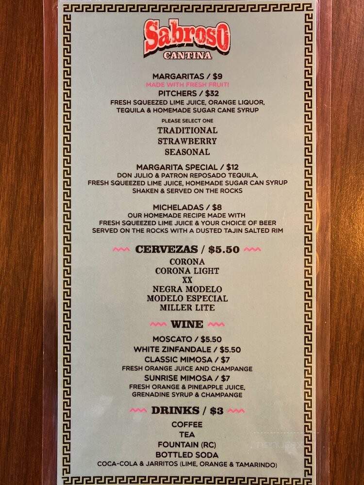 Sabroso Authentic Mexican - Rolling Meadows, IL menu_pic