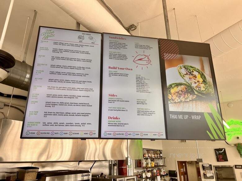 Our Green Affair - San Diego, CA menu_pic