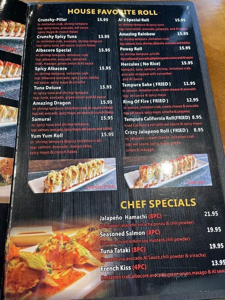 Ai Sushi & Teriyaki - Poway, CA menu_pic