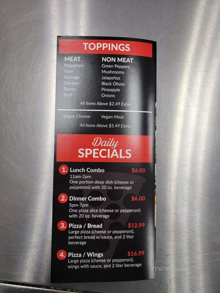 Perfect Pizza - San Diego, CA menu_pic