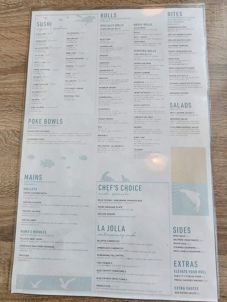 Harumama Noodles & Buns - La Jolla, CA menu_pic