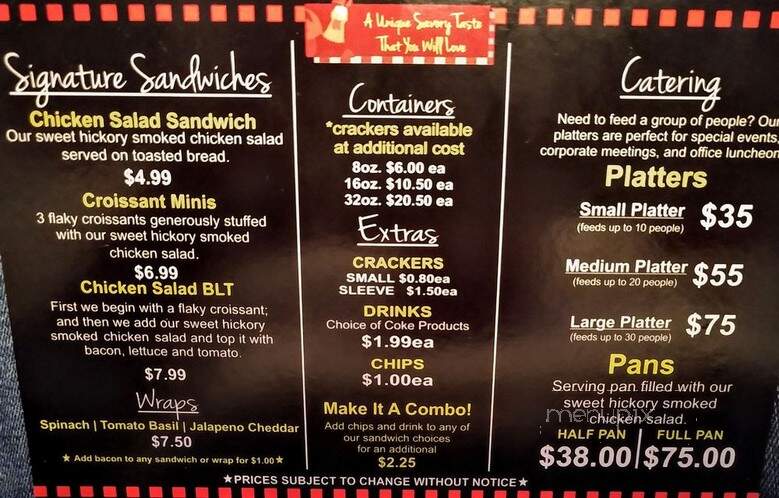 Alex Farms - Memphis, TN menu_pic