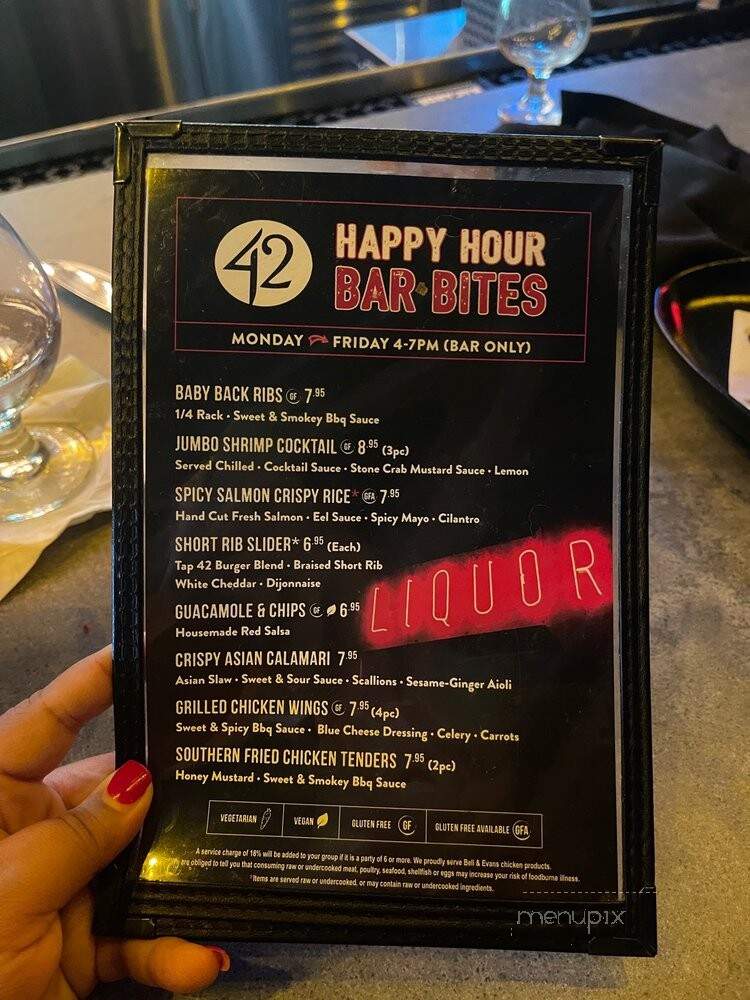 Tap 42 Coral Springs - Coral Springs, FL menu_pic