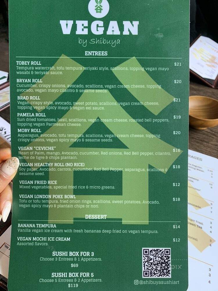 Shibuya Sushi Art - Weston, FL menu_pic