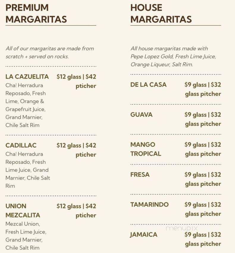 Cha Cha Cha Taqueria - Portland, OR menu_pic