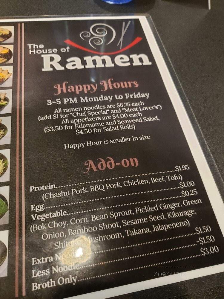 House of Ramen - Beaverton, OR menu_pic