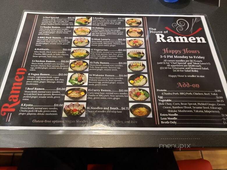 House of Ramen - Beaverton, OR menu_pic