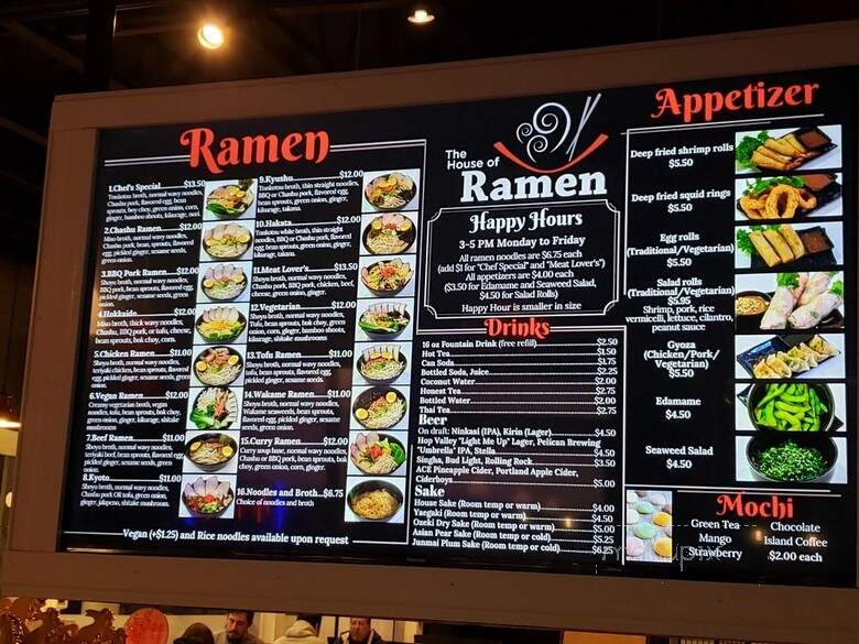 House of Ramen - Beaverton, OR menu_pic