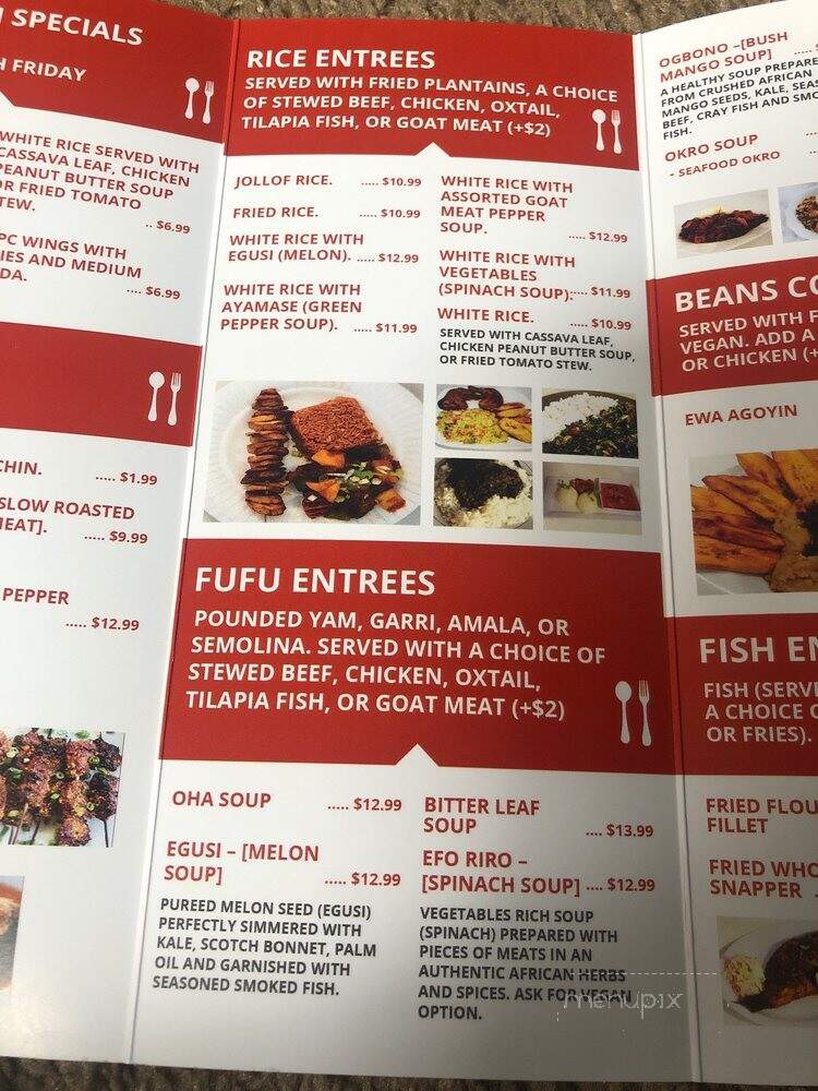 Samoha African Cuisine - Charlotte, NC menu_pic