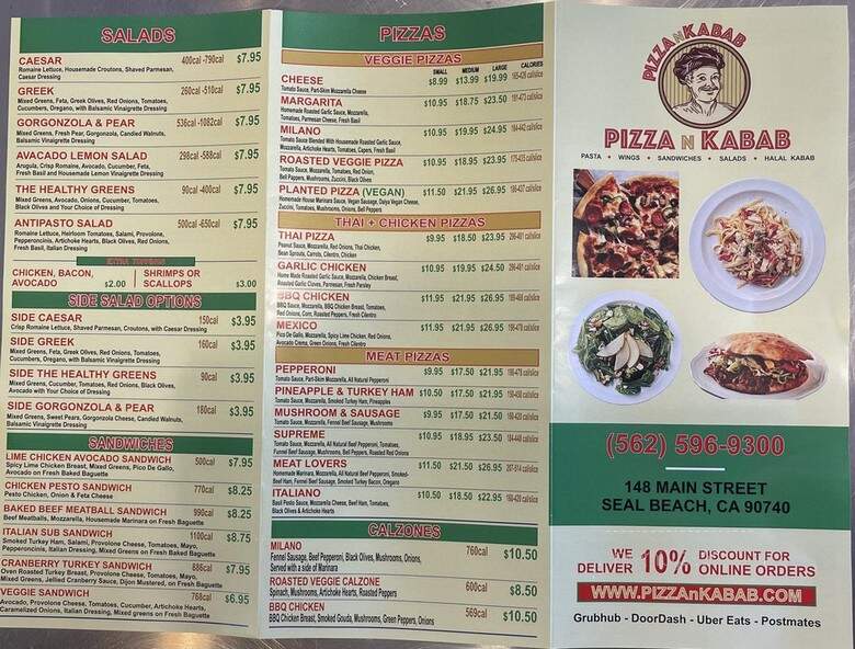 The Pizza Craft - Seal Beach, CA menu_pic