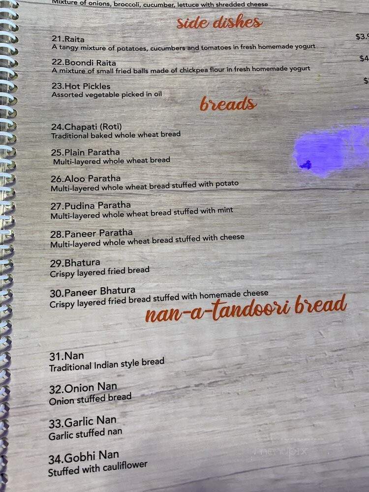 Indian Fusion - West Chester Township, OH menu_pic
