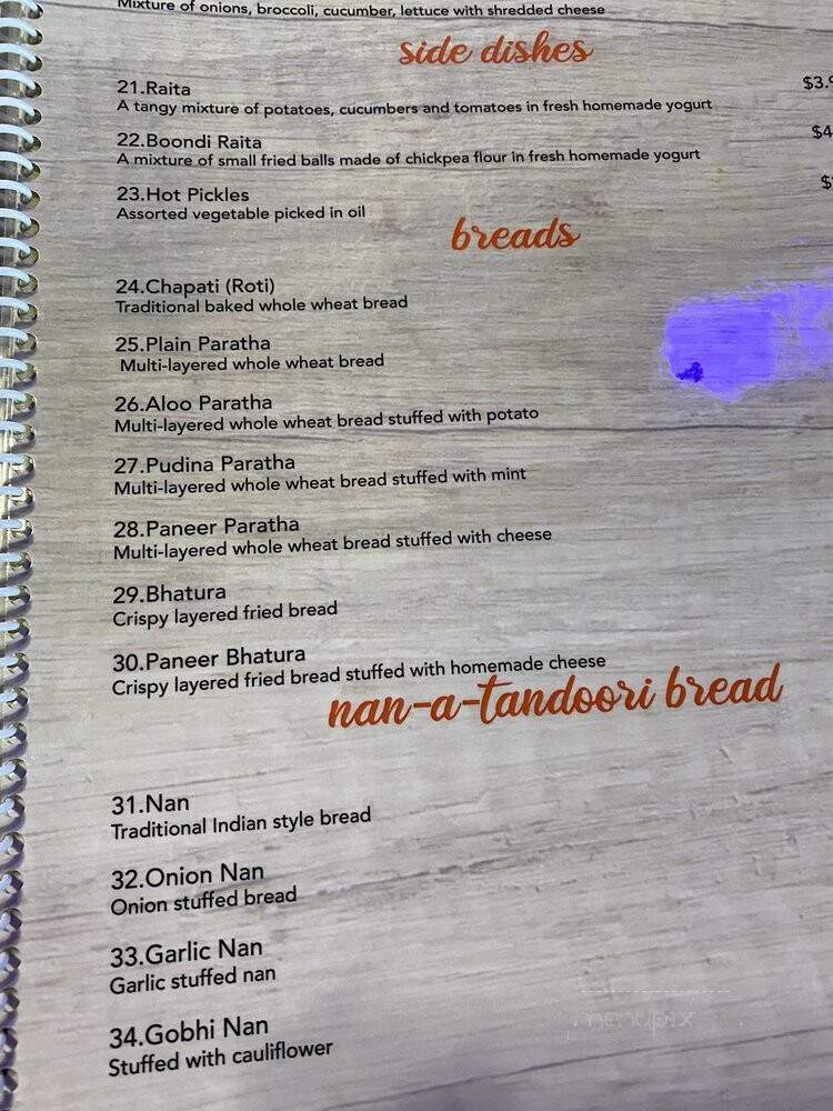 Indian Fusion - West Chester Township, OH menu_pic