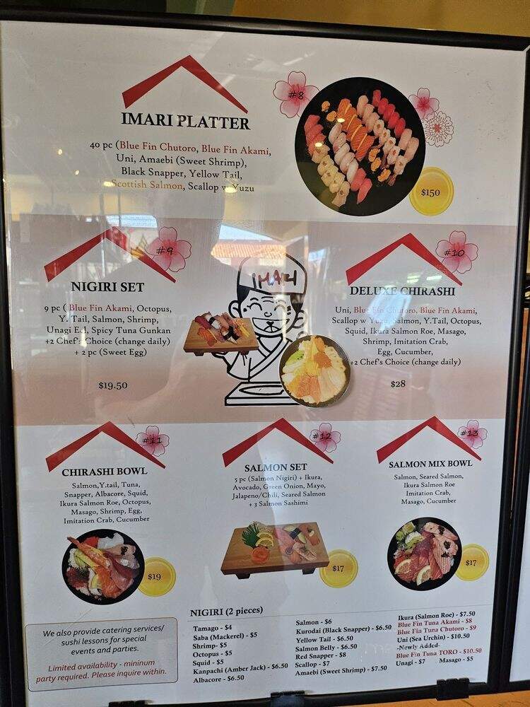 Imari - Upland, CA menu_pic
