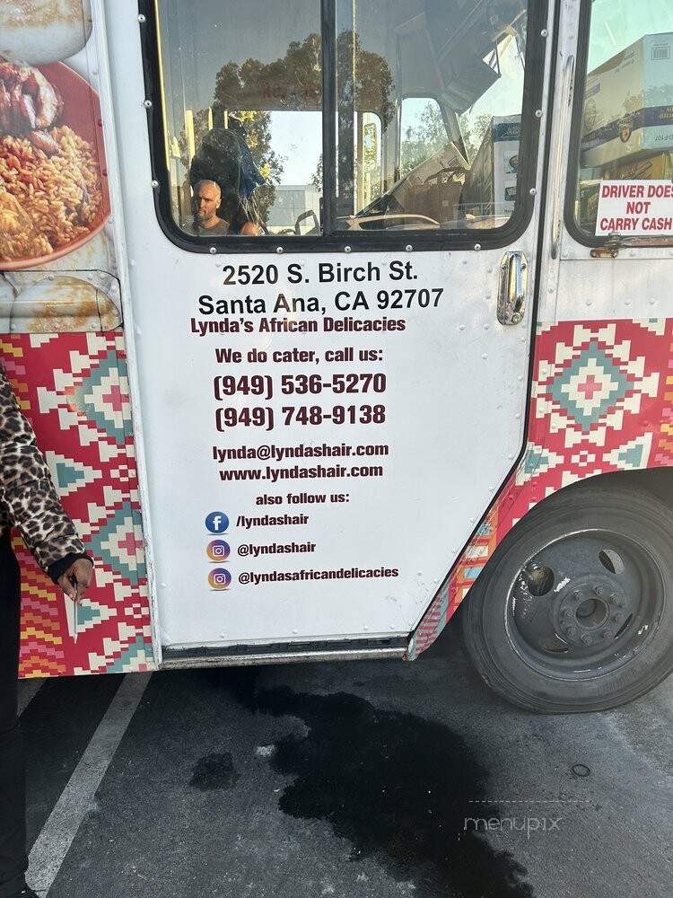 Lynda's African Delicacies - Irvine, CA menu_pic