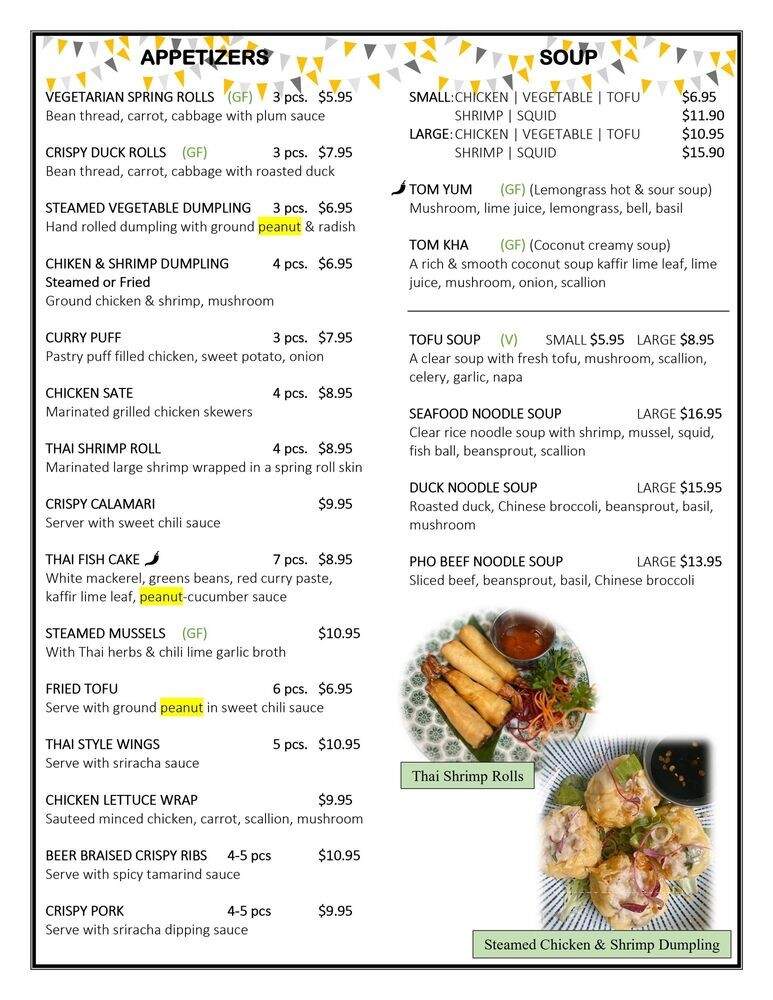 Beds Thai - Brooklyn, NY menu_pic