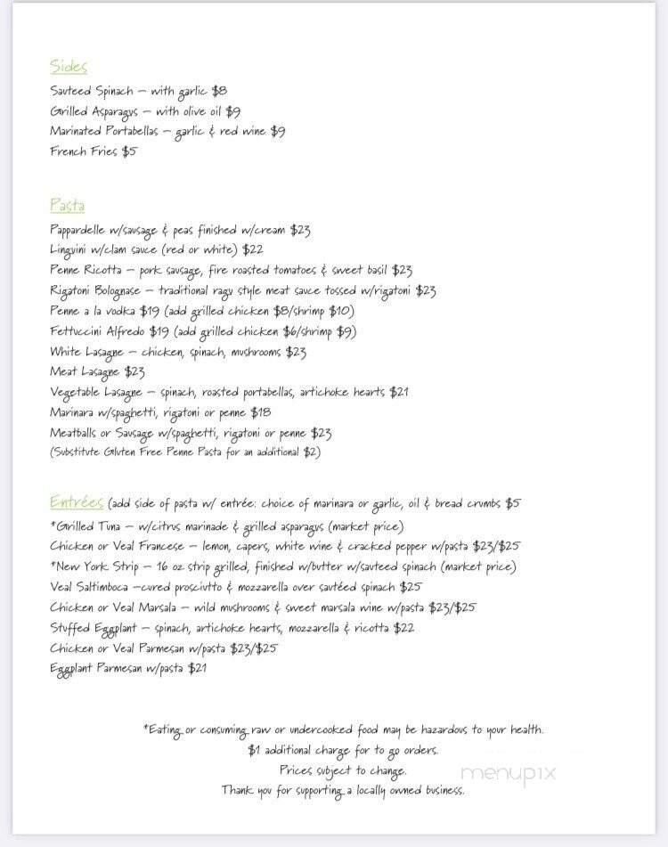 Razzo - Norfolk, VA menu_pic