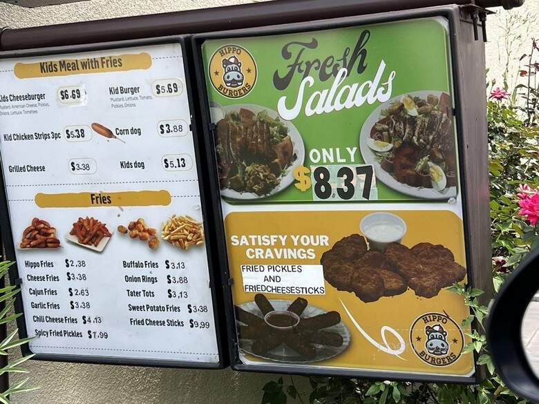 Hippo Burgers - Houston, TX menu_pic