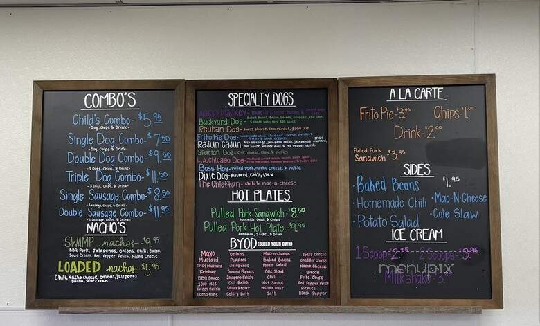 The Wacked Out Weiner - Saraland, AL menu_pic