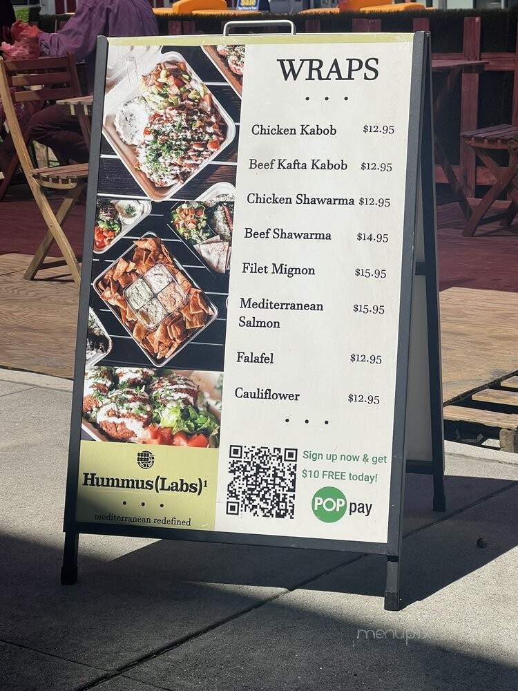 Hummus Labs - Pasadena, CA menu_pic