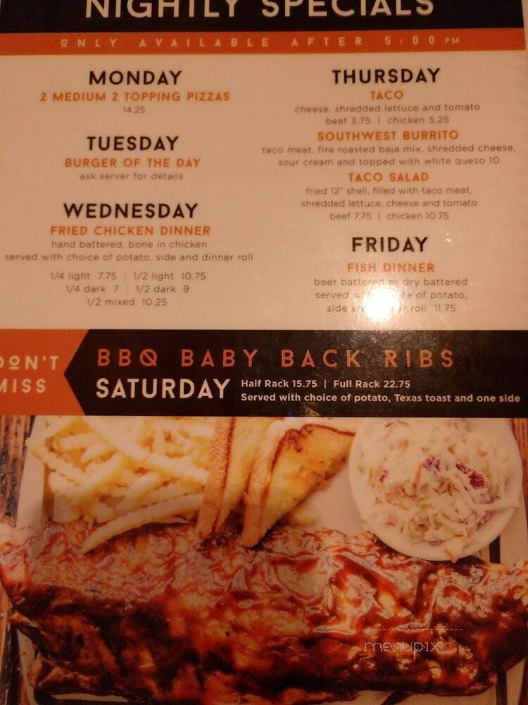 Cerno's Bar & Grill - Elmwood, IL menu_pic